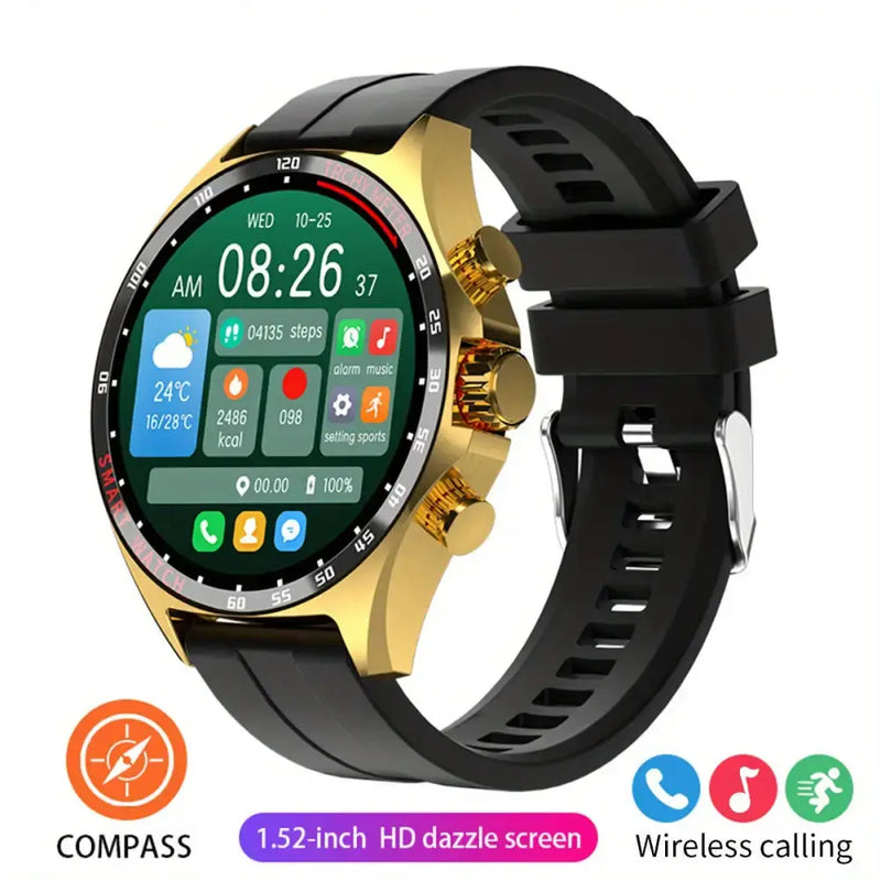 LIGE Men's Smart Watch – Touch Screen with Wireless Calls & Fitness Tracking (6 designs available) by Habicare
