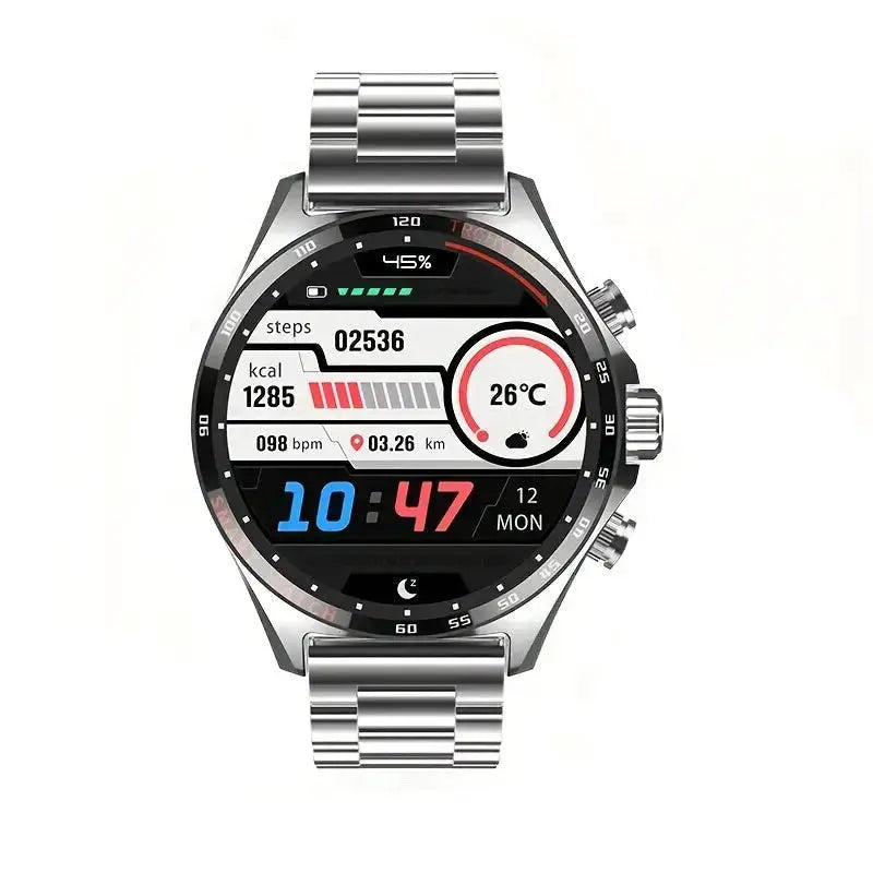 LIGE Men's Smart Watch – Touch Screen with Wireless Calls & Fitness Tracking (6 designs available) by Habicare
