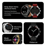 LIGE Men's Smart Watch – Touch Screen with Wireless Calls & Fitness Tracking (6 designs available) by Habicare
