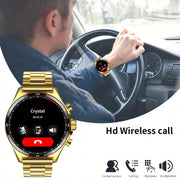 LIGE Men's Smart Watch – Touch Screen with Wireless Calls & Fitness Tracking (6 designs available) by Habicare