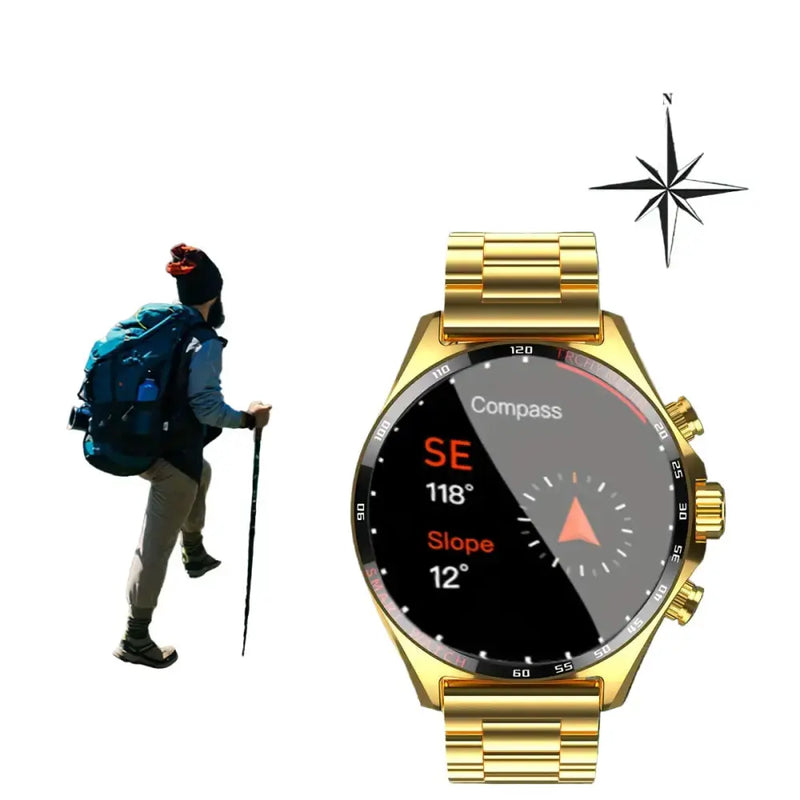LIGE Men's Smart Watch – Touch Screen with Wireless Calls & Fitness Tracking (6 designs available) by Habicare