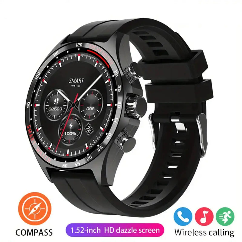 LIGE Men's Smart Watch – Touch Screen with Wireless Calls & Fitness Tracking (6 designs available) by Habicare