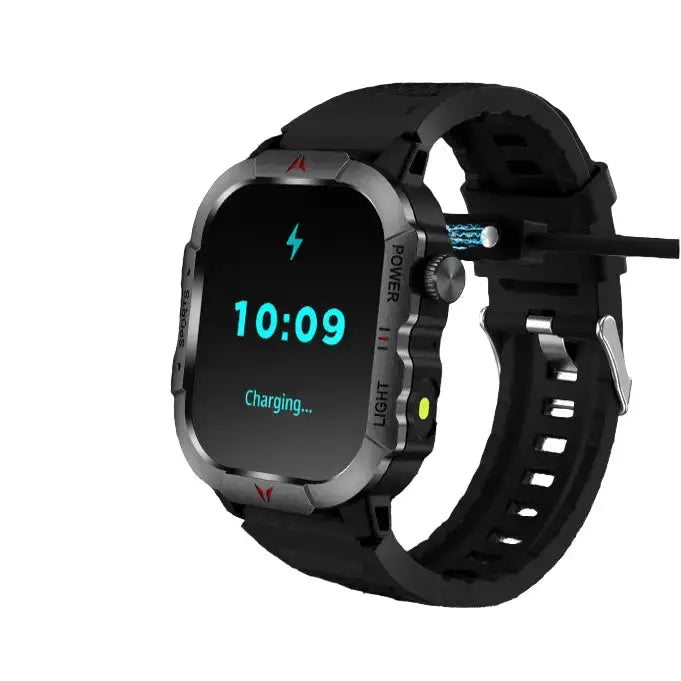 LIGE Men's Smartwatch – 2.01" Large Screen with Flashlight, Weather Alerts by Habicare
