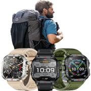 LIGE Men's Smartwatch – 2.01" Large Screen with Flashlight, Weather Alerts by Habicare