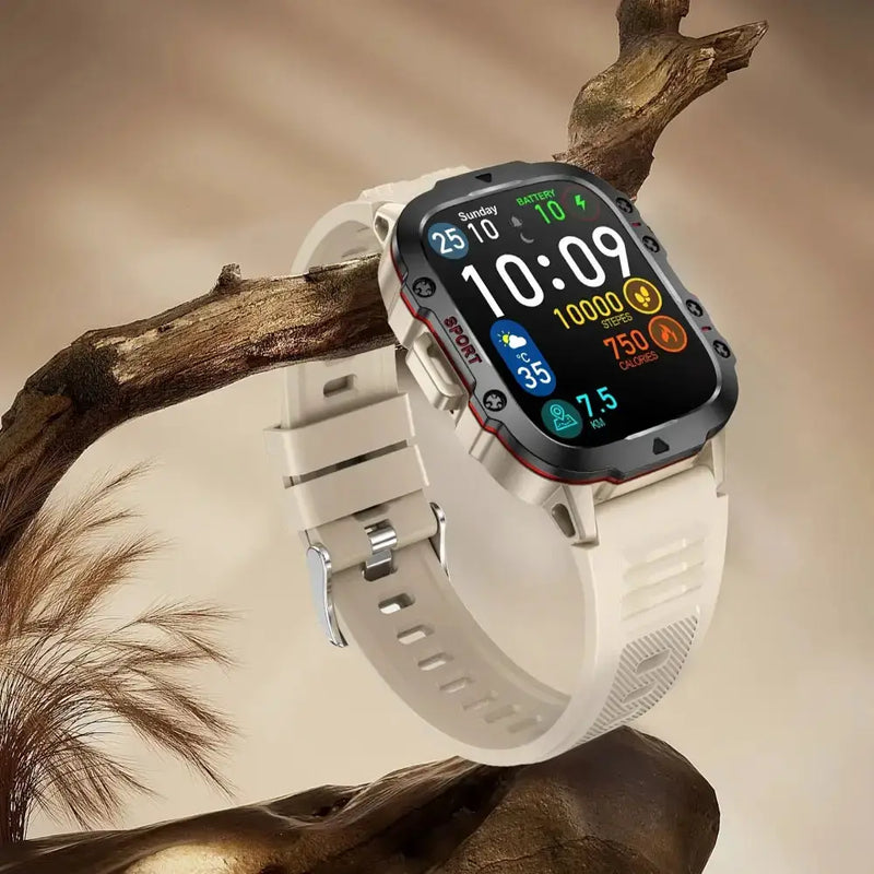LIGE Men's Smartwatch – Voice Assistant, Breathing Exercises, Raise-to-Wake Screen (4 colours available) by Habicare