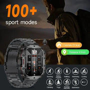 LIGE Men's Smartwatch – Voice Assistant, Breathing Exercises, Raise-to-Wake Screen (4 colours available) by Habicare