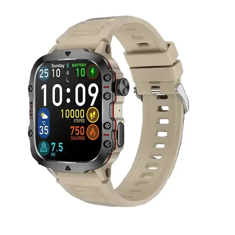 LIGE Men's Smartwatch – Voice Assistant, Breathing Exercises, Raise-to-Wake Screen (4 colours available) by Habicare