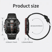 LIGE Men's Smartwatch – Voice Assistant, Breathing Exercises, Raise-to-Wake Screen (4 colours available) by Habicare