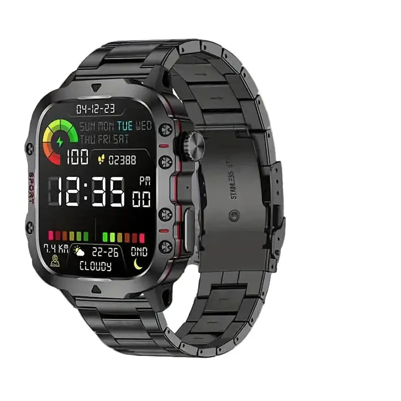 LIGE Men's Smartwatch – Voice Assistant, Breathing Exercises, Raise-to-Wake Screen (4 colours available) by Habicare