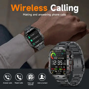 LIGE Men's Smartwatch – Voice Assistant, Breathing Exercises, Raise-to-Wake Screen (4 colours available) by Habicare