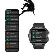 LIGE Men's Smartwatch – Voice Assistant, Breathing Exercises, Raise-to-Wake Screen (4 colours available) by Habicare