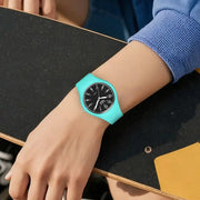 LIGE Minimalist Silicone Quartz Watch – Unisex Design (Available in Multiple Colour Combinations) by Habicare