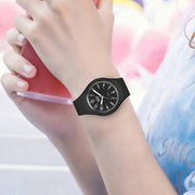 LIGE Minimalist Silicone Quartz Watch – Unisex Design (Available in Multiple Colour Combinations) by Habicare
