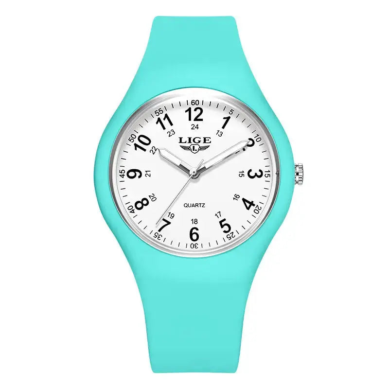 LIGE Minimalist Silicone Quartz Watch – Unisex Design (Available in Multiple Colour Combinations) by Habicare