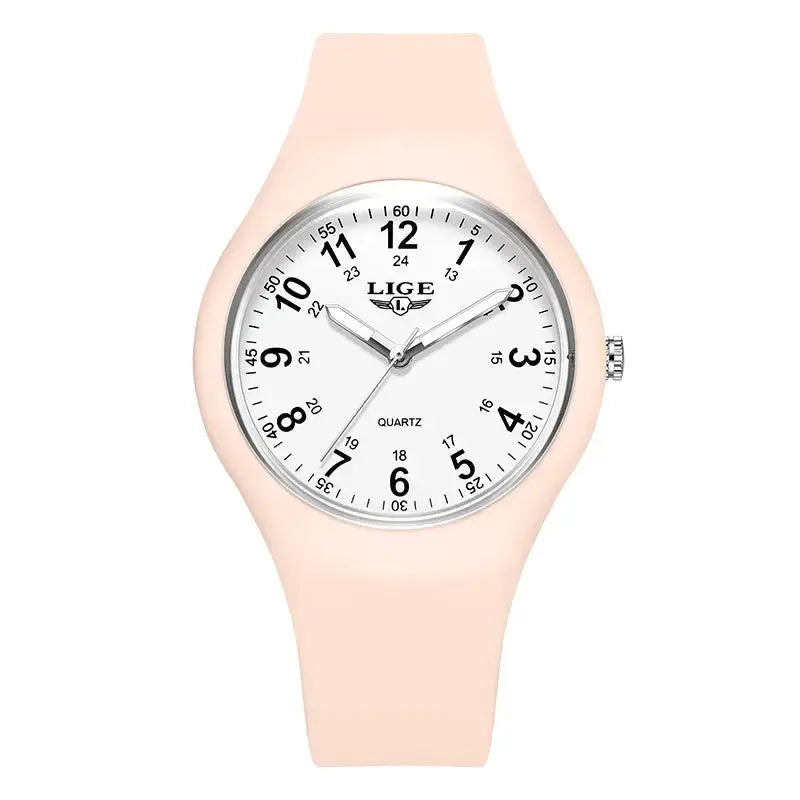 LIGE Minimalist Silicone Quartz Watch – Unisex Design (Available in Multiple Colour Combinations) by Habicare