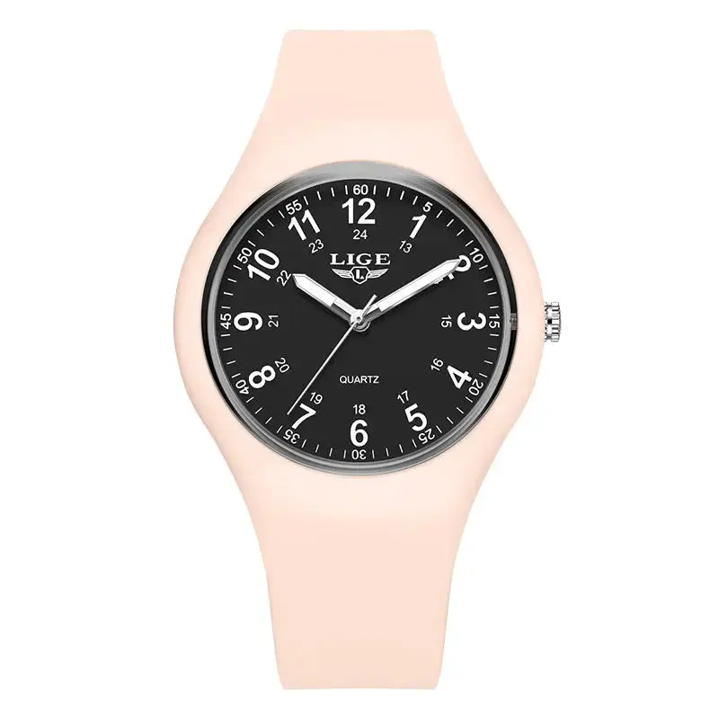 LIGE Minimalist Silicone Quartz Watch – Unisex Design (Available in Multiple Colour Combinations) by Habicare
