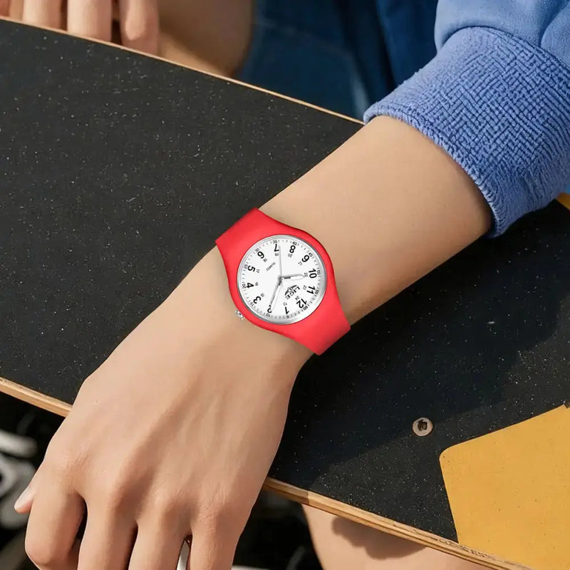 LIGE Minimalist Silicone Quartz Watch – Unisex Design (Available in Multiple Colour Combinations) by Habicare