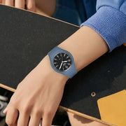 LIGE Minimalist Silicone Quartz Watch – Unisex Design (Available in Multiple Colour Combinations) by Habicare