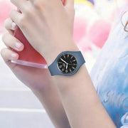 LIGE Minimalist Silicone Quartz Watch – Unisex Design (Available in Multiple Colour Combinations) by Habicare