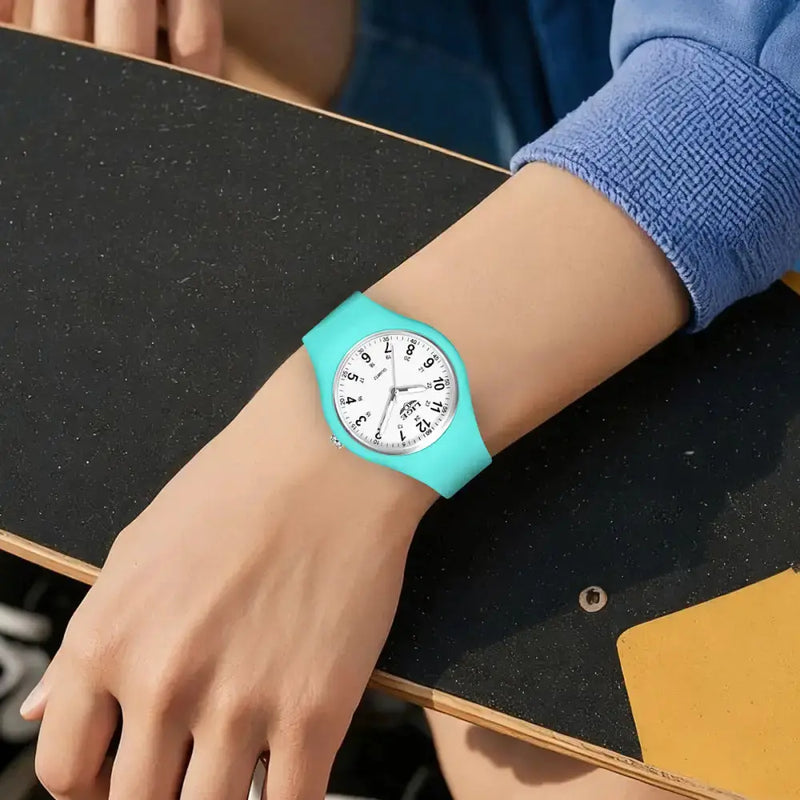 LIGE Minimalist Silicone Quartz Watch – Unisex Design (Available in Multiple Colour Combinations) by Habicare