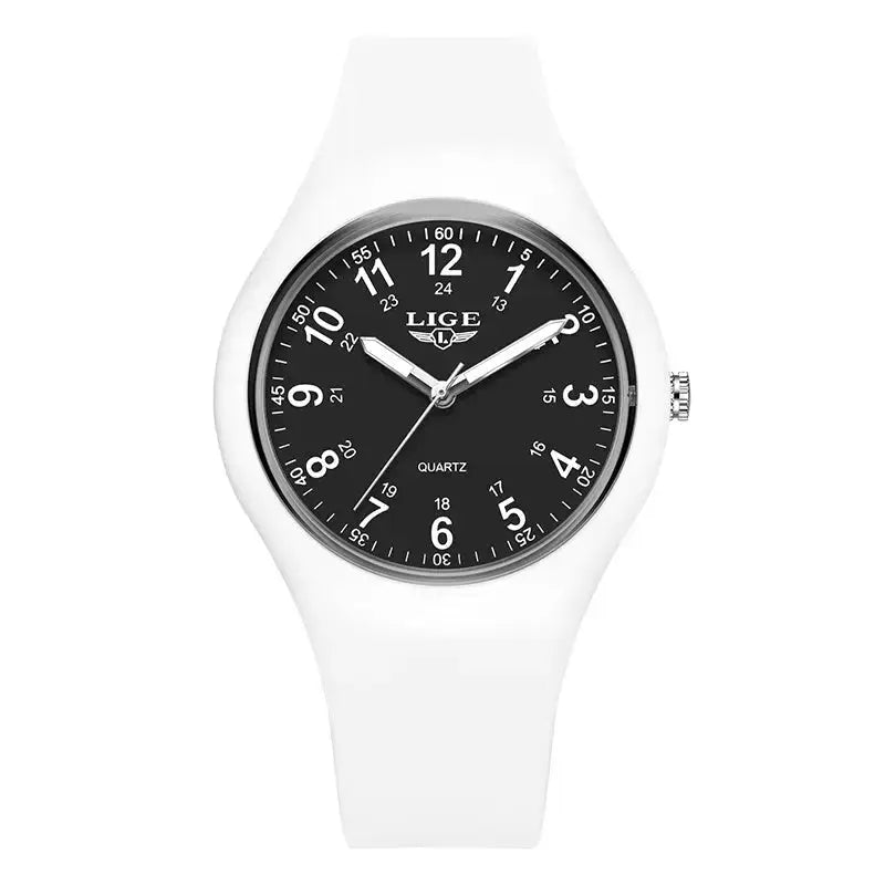 LIGE Minimalist Silicone Quartz Watch – Unisex Design (Available in Multiple Colour Combinations) by Habicare