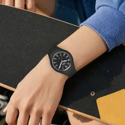 LIGE Minimalist Silicone Quartz Watch – Unisex Design (Available in Multiple Colour Combinations) by Habicare