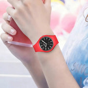 LIGE Minimalist Silicone Quartz Watch – Unisex Design (Available in Multiple Colour Combinations) by Habicare