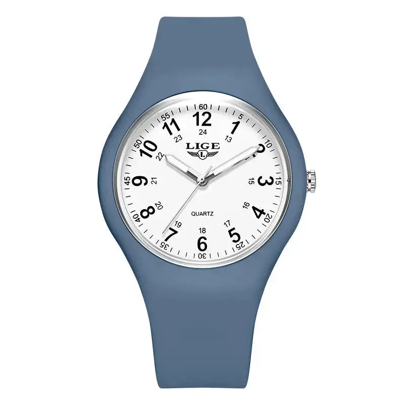 LIGE Minimalist Silicone Quartz Watch – Unisex Design (Available in Multiple Colour Combinations) by Habicare
