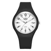 LIGE Minimalist Silicone Quartz Watch – Unisex Design (Available in Multiple Colour Combinations) by Habicare