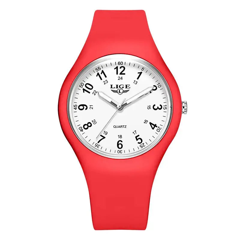 LIGE Minimalist Silicone Quartz Watch – Unisex Design (Available in Multiple Colour Combinations) by Habicare