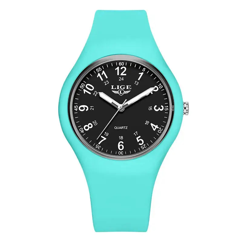 LIGE Minimalist Silicone Quartz Watch – Unisex Design (Available in Multiple Colour Combinations) by Habicare