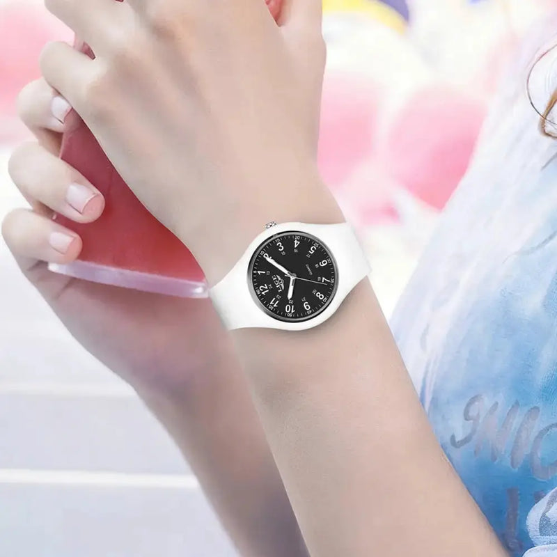 LIGE Minimalist Silicone Quartz Watch – Unisex Design (Available in Multiple Colour Combinations) by Habicare