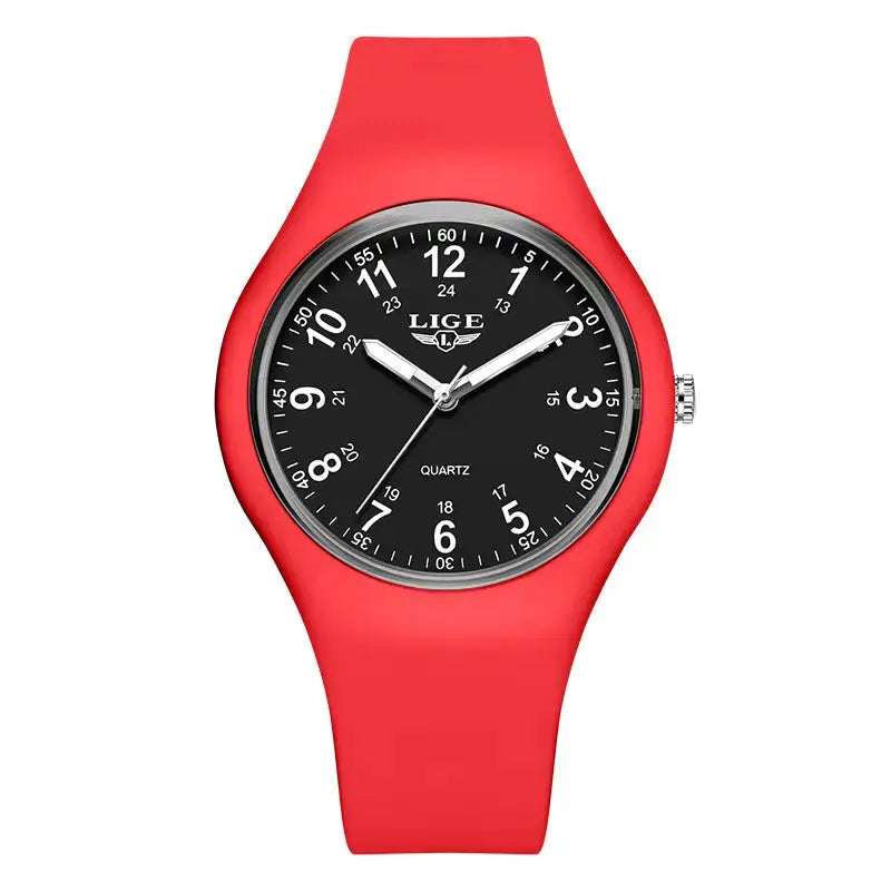 LIGE Minimalist Silicone Quartz Watch – Unisex Design (Available in Multiple Colour Combinations) by Habicare