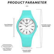 LIGE Minimalist Silicone Quartz Watch – Unisex Design (Available in Multiple Colour Combinations) by Habicare