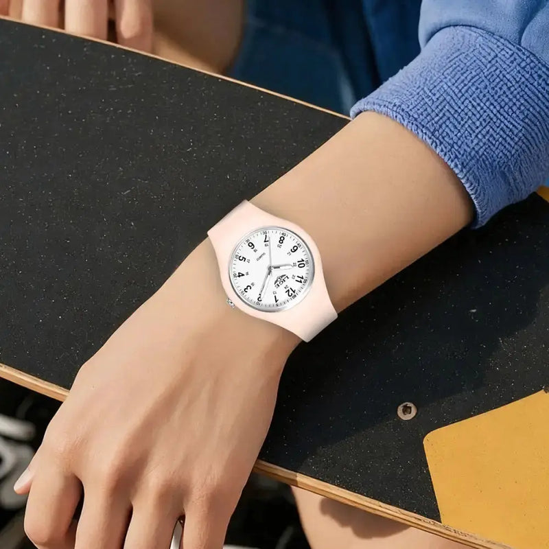 LIGE Minimalist Silicone Quartz Watch – Unisex Design (Available in Multiple Colour Combinations) by Habicare