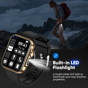 LIGE Outdoor Smart Watch – Large HD Screen, AI Voice Assistant by Habicare