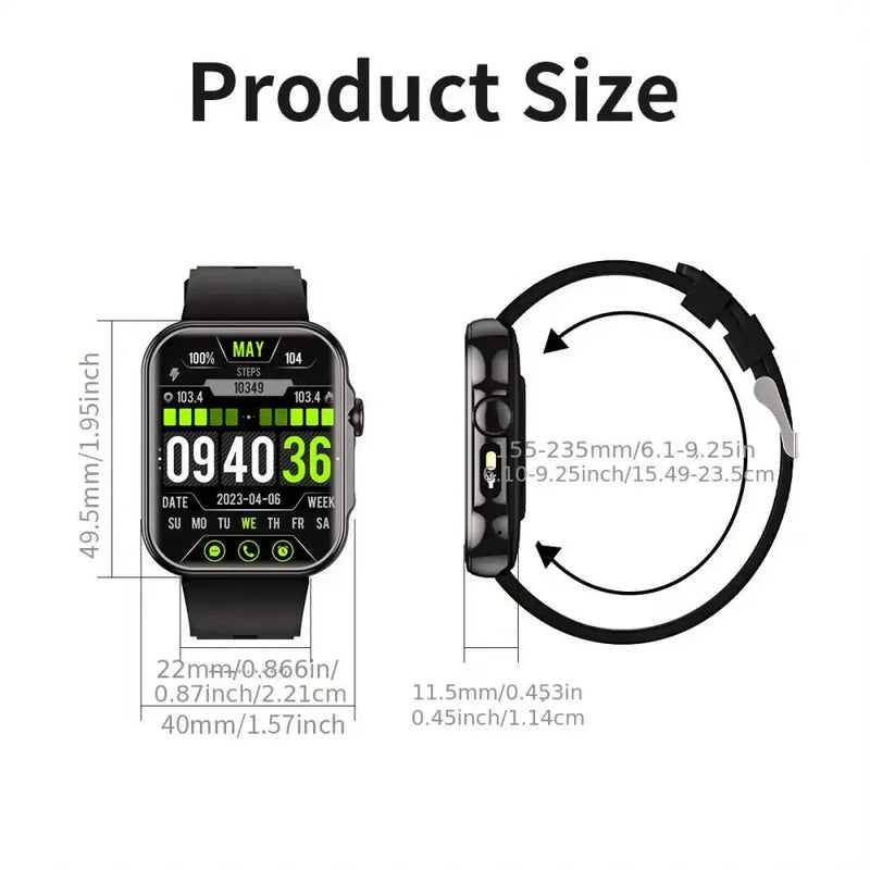 LIGE Outdoor Smart Watch – Large HD Screen, AI Voice Assistant by Habicare