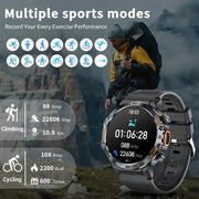 LIGE Outdoor Smartwatch – HD Screen, LED Flashlight, 290mAh Battery (6 types available) by Habicare