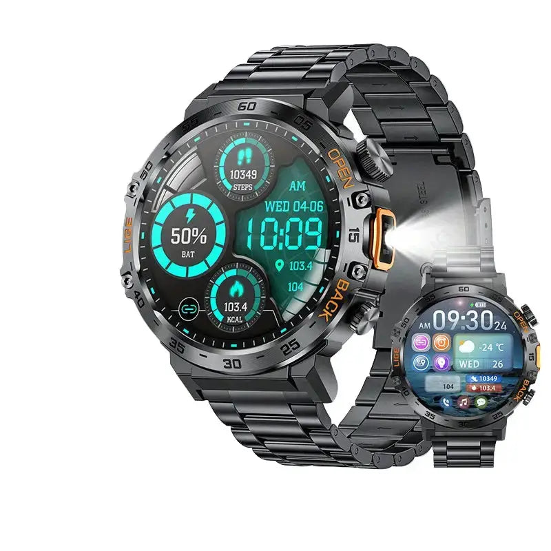 LIGE Outdoor Smartwatch – HD Screen, LED Flashlight, 290mAh Battery (6 types available) by Habicare