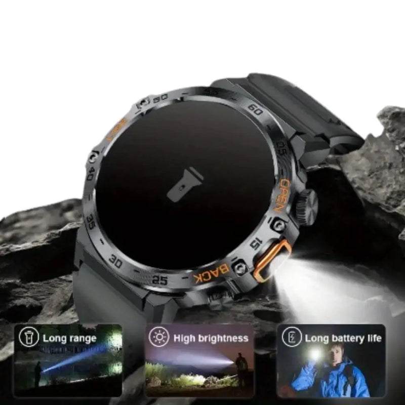 LIGE Outdoor Smartwatch – HD Screen, LED Flashlight, 290mAh Battery (6 types available) by Habicare