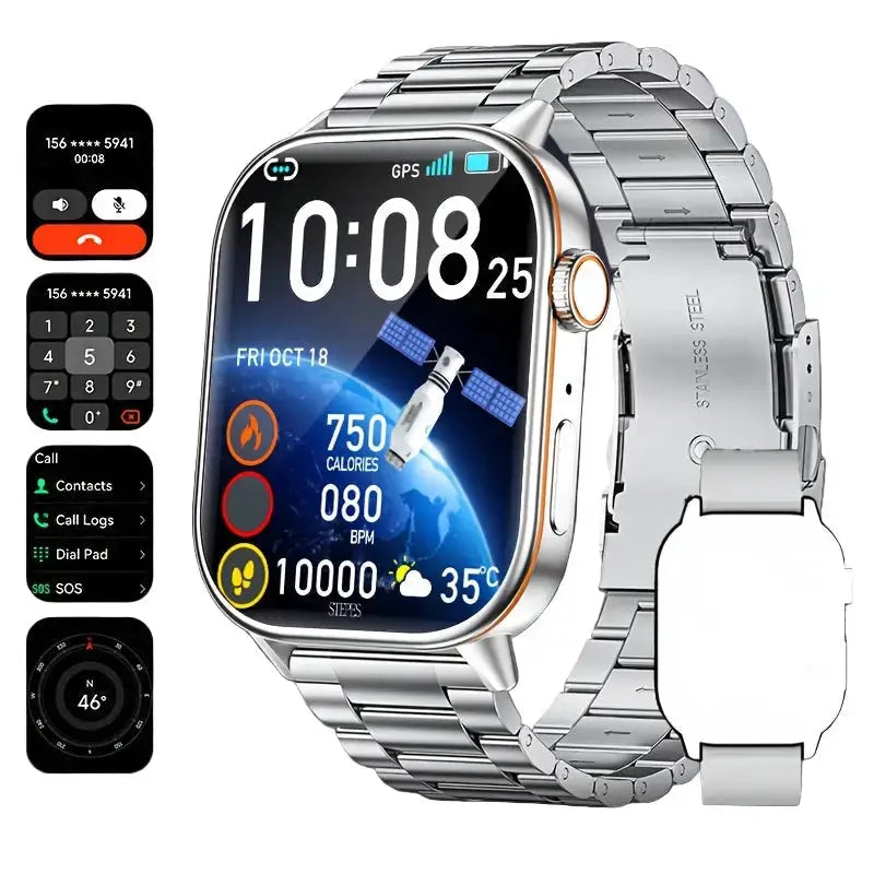 LIGE Outdoor Smartwatch – Large Screen with Compass & Music (10 different styles available) by Habicare