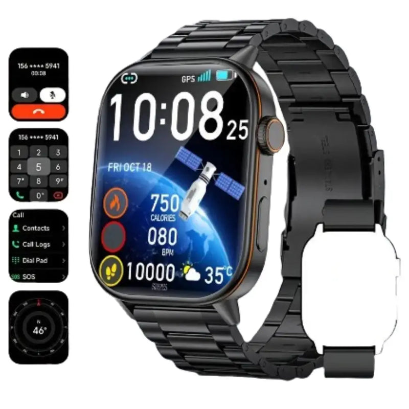 LIGE Outdoor Smartwatch – Large Screen with Compass & Music (10 different styles available) by Habicare