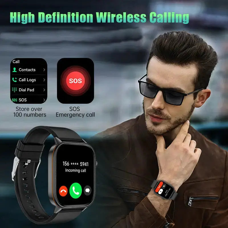 LIGE Outdoor Smartwatch – Large Screen with Compass & Music (10 different styles available) by Habicare