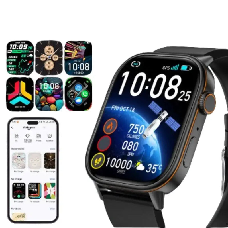 LIGE Outdoor Smartwatch – Large Screen with Compass & Music (10 different styles available) by Habicare