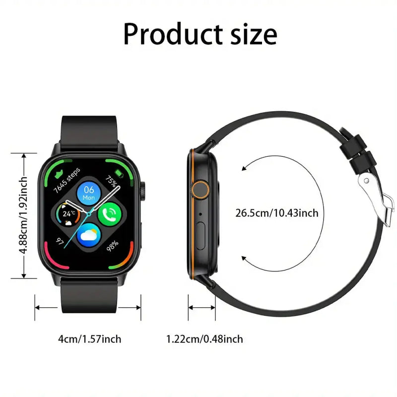 LIGE Outdoor Smartwatch – Large Screen with Compass & Music (10 different styles available) by Habicare