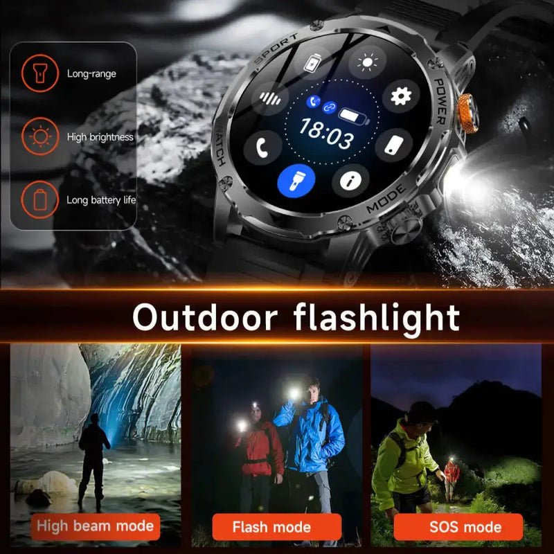 LIGE Smart Sports Watch – 1.7" HD Screen, 15-Day Battery, Wireless Calls (6 designs available) by Habicare