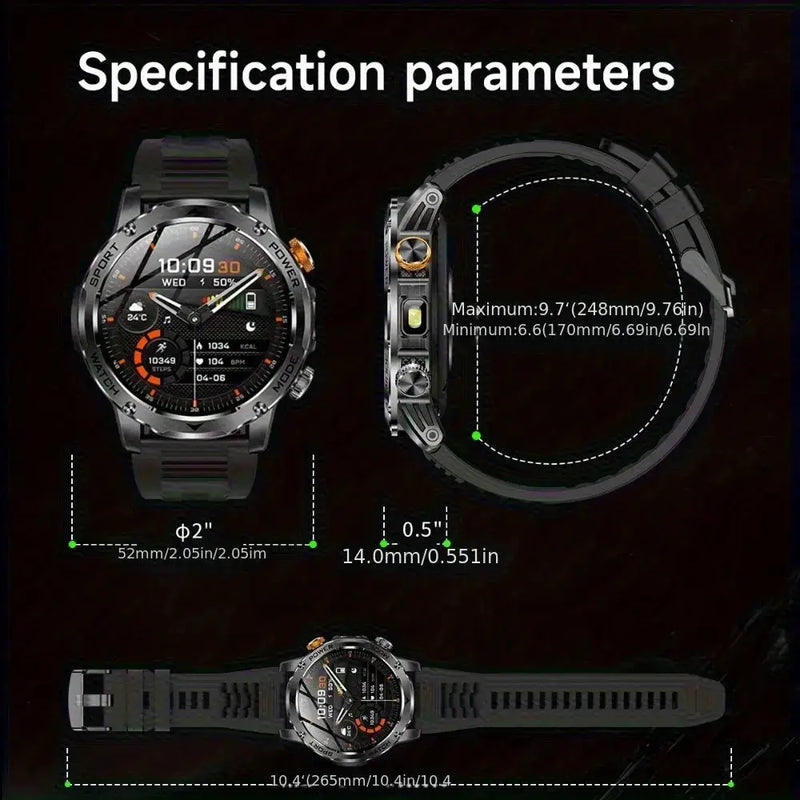 LIGE Smart Sports Watch – 1.7" HD Screen, 15-Day Battery, Wireless Calls (6 designs available) by Habicare