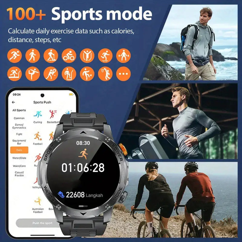 LIGE Smart Sports Watch – 1.7" HD Screen, 15-Day Battery, Wireless Calls (6 designs available) by Habicare