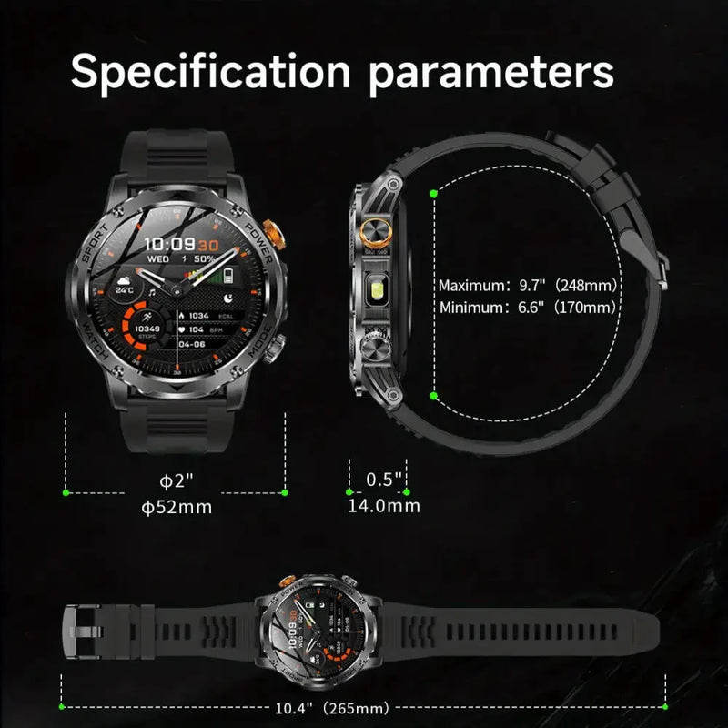 LIGE Smart Sports Watch – 1.7" HD Screen, 15-Day Battery, Wireless Calls (6 designs available) by Habicare