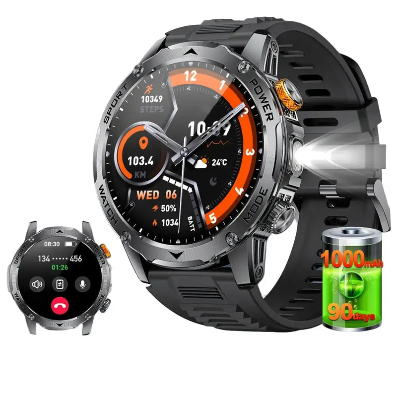 LIGE Smart Sports Watch – 1.7" HD Screen, 15-Day Battery, Wireless Calls (6 designs available) by Habicare
